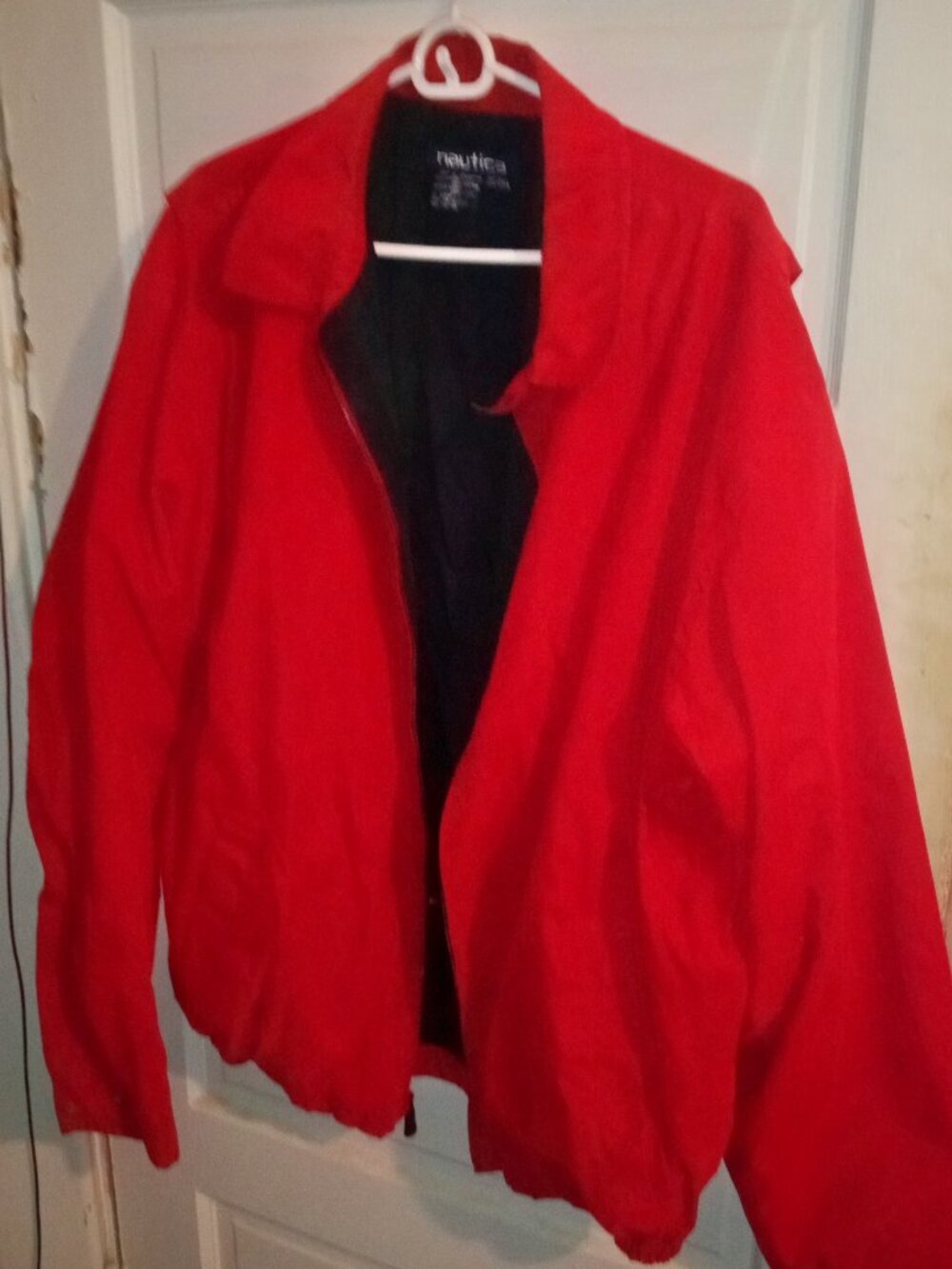 MENS RED NAUTICA JACKET XXL/TTG TALL MAN